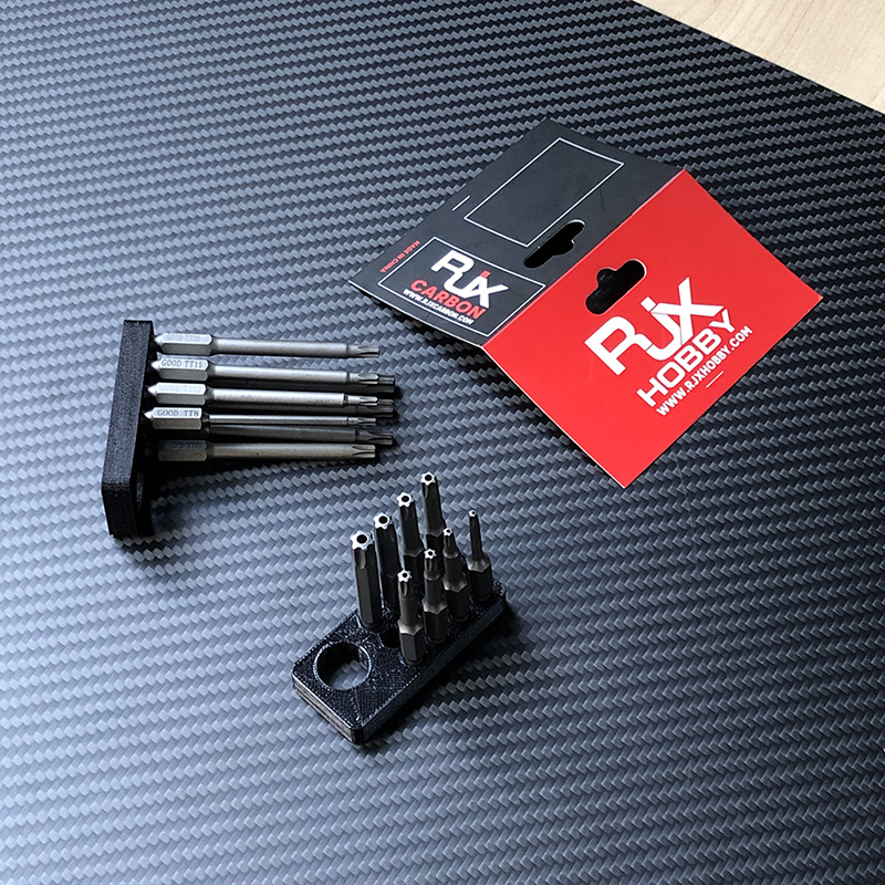 RJXHOBBY TP8/TP10/TP15/TP20/TP25/TP27/TP30/TP40 1/4 Inch 6.35mm L75mm Torx Head Bits with handle for Electric Screwdriver