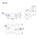 RJX 12/16/20/25mm Pipe clamps for carbon fiber tube/Aluminum tube clips carbon tube clip pipe clamp