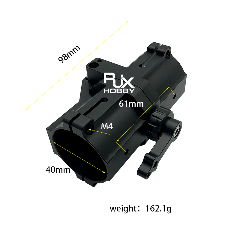 RJXHOBBY 1pcs CNC Aluminium 40mm Tube Arm Folding transverse Connector for Plant Protection UAV Multicopter