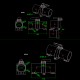 RJXHOBBY 1pcs CNC Aluminium 28 / 30 / 35 / 40mm Tube Arm Folding transverse Connector for Plant Protection UAV Multicopter 
