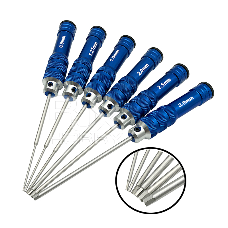 RJX Hex Screw driver Tools 0.9 / 1.27 / 1.5 / 2.0 / 2.5 / 3.0mm for RC Models Car Boat Airplane