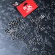 RJX 50pcs Sliver zinc alloy Metal battery strap Buckle