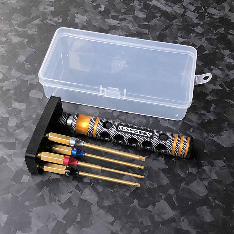 RJX 6.35mm 4 in1 Hex Screwdriver 0.05" 1/16" 5/64" 3/32" for RC Car helicopter FPV