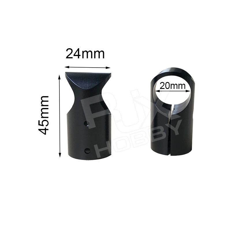 RJX 1pcs 12mm/16mm/20mm/25mm/30mm Aluminum Landing Gear Tee Tripo for Carbon Fiber Tube Agriculture Drone UAV