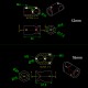 RJX 1pcs 12mm/16mm/20mm/25mm/30mm Aluminum Landing Gear Tee Tripo for Carbon Fiber Tube Agriculture Drone UAV