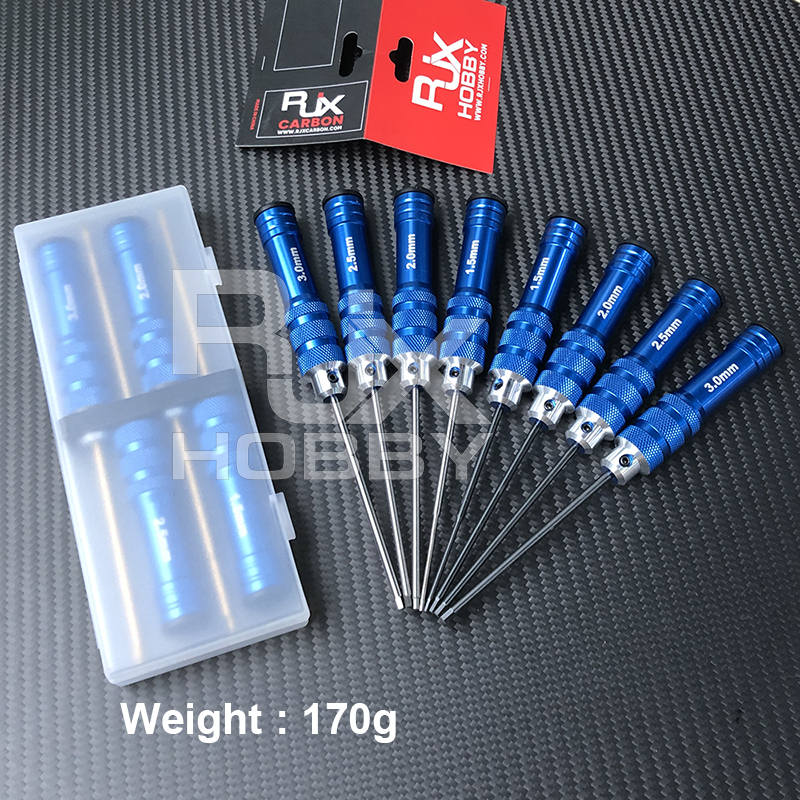 RJX Hex Screw driver Tools Kit 1.5mm / 2.0mm / 2.5mm / 3.0mm for RC Models Car Boat Airplane