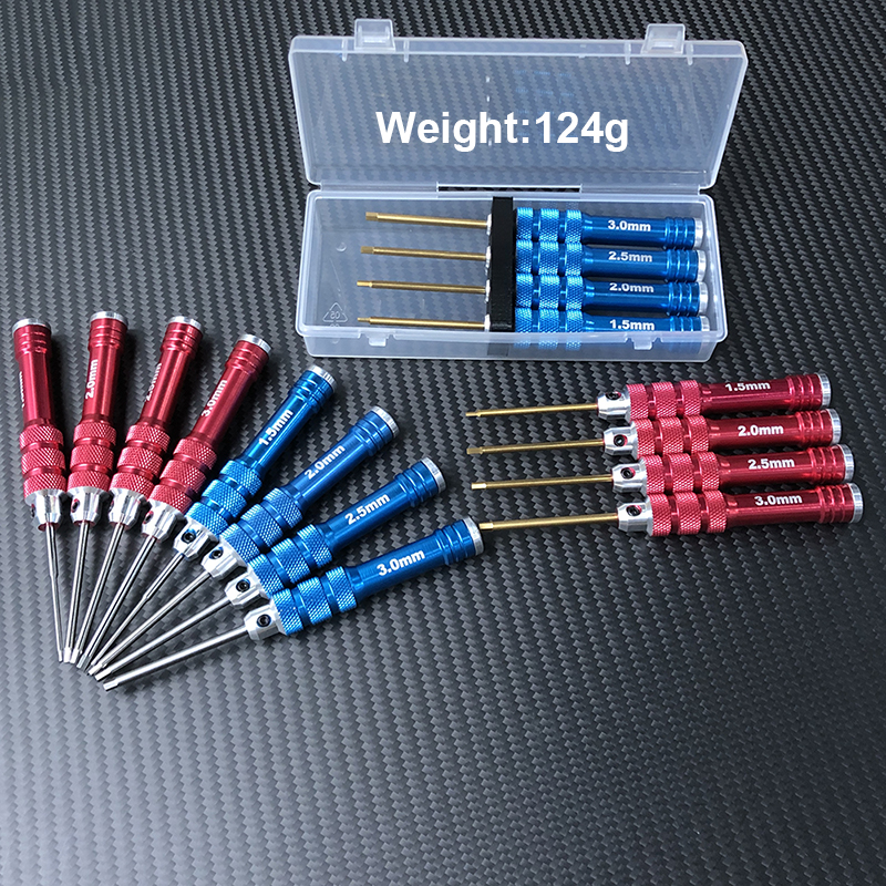 RJX 1.5 2.0 2.5 3.0mm Mini Titanium Alloy Hex Screwdriver for RC FPV