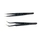 RJX High Precision Tweezers Stainless Steel Cooling Hole Electronics Repair Hand Tools