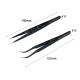 RJX High Precision 45° Curved Tweezer Stainless Steel Cooling Hole Electronics Repair Hand Tools