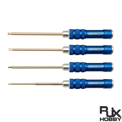 RJXHOBBY Hex Ball tip Screw driver Tools Kits 1.5mm / 2.0mm / 2.5mm / 3.0mm for RC Models Car Boat Airplane FPV