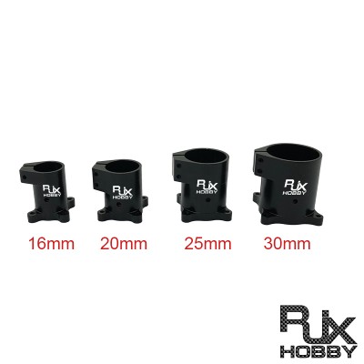 RJXHOBBY 1pcs 90° D16 20 25 30 35 40mm Landing Gear Vertical Mount Base Nozzle Connecting Rod Fixing Parts for RC UAV Drone
