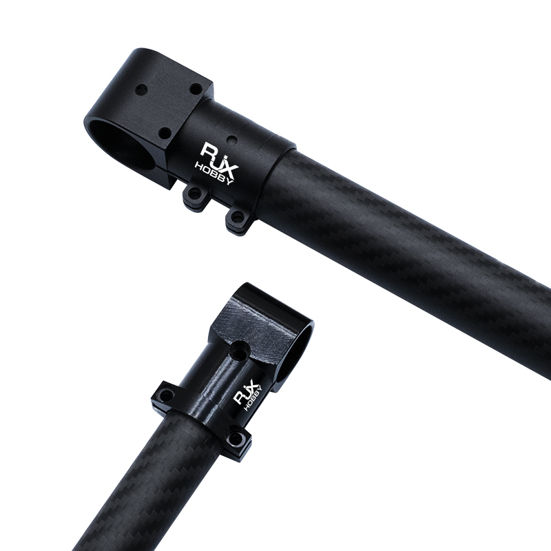 RJX 1pcs Landing Gear Aluminum Alloy Tee Tripod 20 to 20mm / 25m to 25mm Carbon Fiber Tube Connector For Agriculture Drone UAV