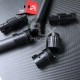 RJX 1PCS 30mm/35mm/40mm/45mm Folding Arm Carbon Tube Connector Clip Self-lock Folding Rack Parts for RC Agriculture UAV Drone