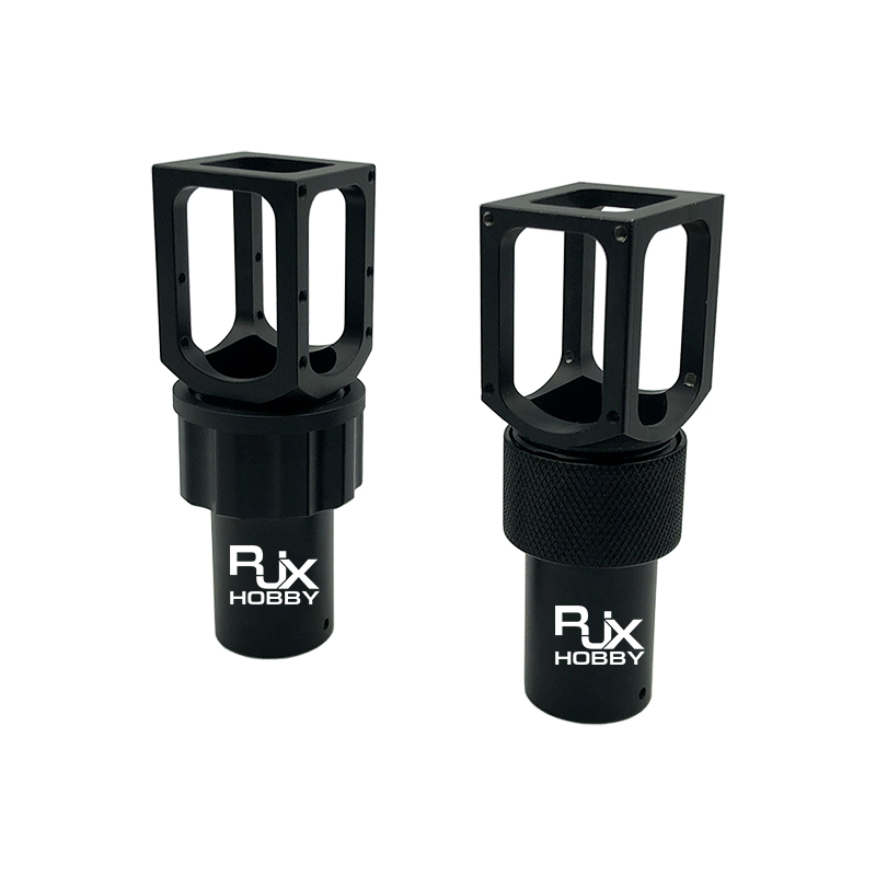 RJX 1pcs 30mm Aluminum CNC Folding Piece Arm Pipe Clamp Folding Pipe Holder Parts for Plant Agriculture UAV Drone Machine Arm