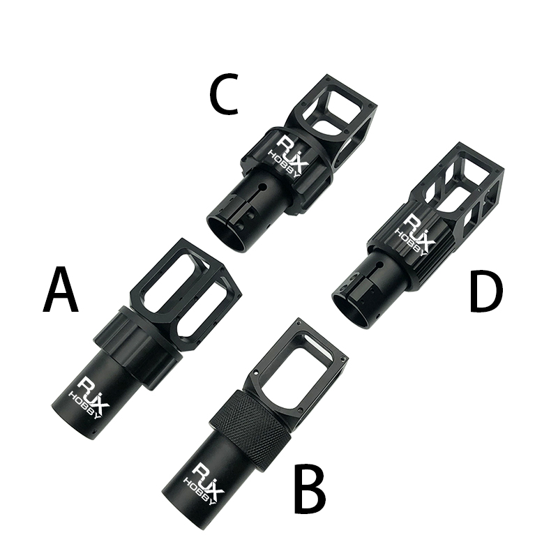 RJX 1pcs 30mm Aluminum CNC Folding Piece Arm Pipe Clamp Folding Pipe Holder Parts for Plant Agriculture UAV Drone Machine Arm