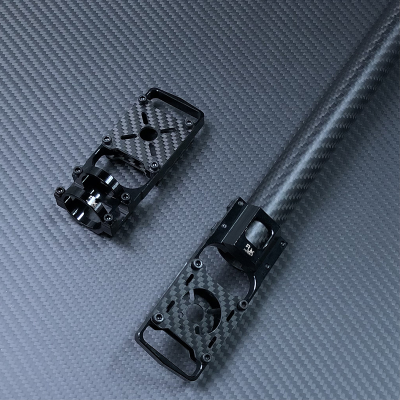 RJX 1pcs 20mm 22mm 25mm Carbon Tube Metal Aluminium Alloy Motor Mount Seat for DIY Quadcopter Frame Kit Parts Accessories