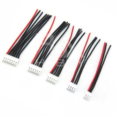 RJXHOBBY 5Pcs 10S 11S 12S 13S 14S 15S 16S 17S 22AWG Battery Balance Charger Silicone Cable Wire JST-XH Connector Balancer Cable