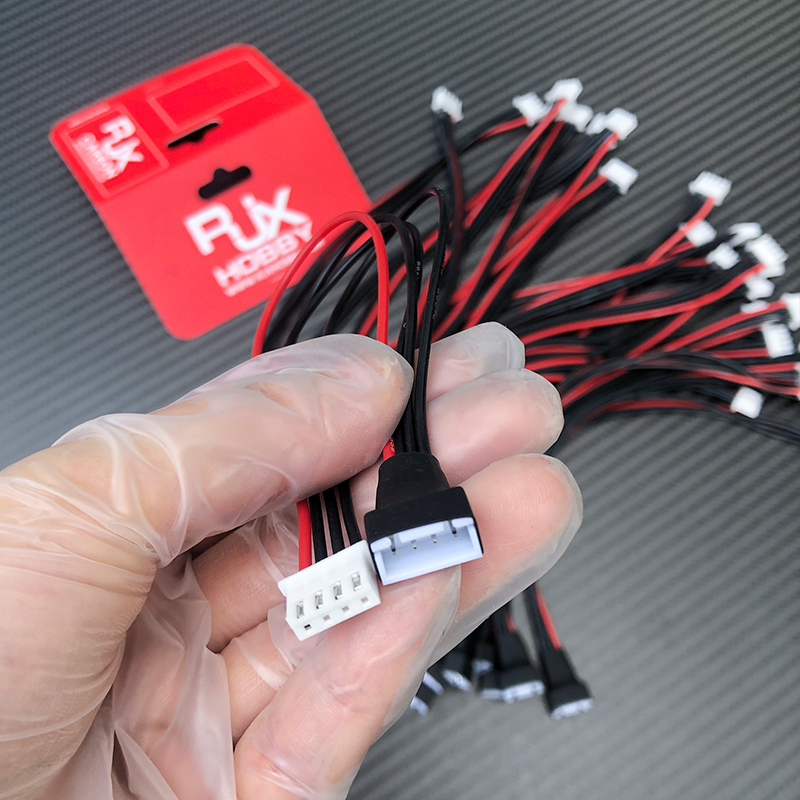 RJX 5Pcs 1S 2S 3S 4S 5S 6S 7S 8S 9S 22AWG Battery Balance Charger Silicone Cable Wire JST-XH Connector Balancer Cable