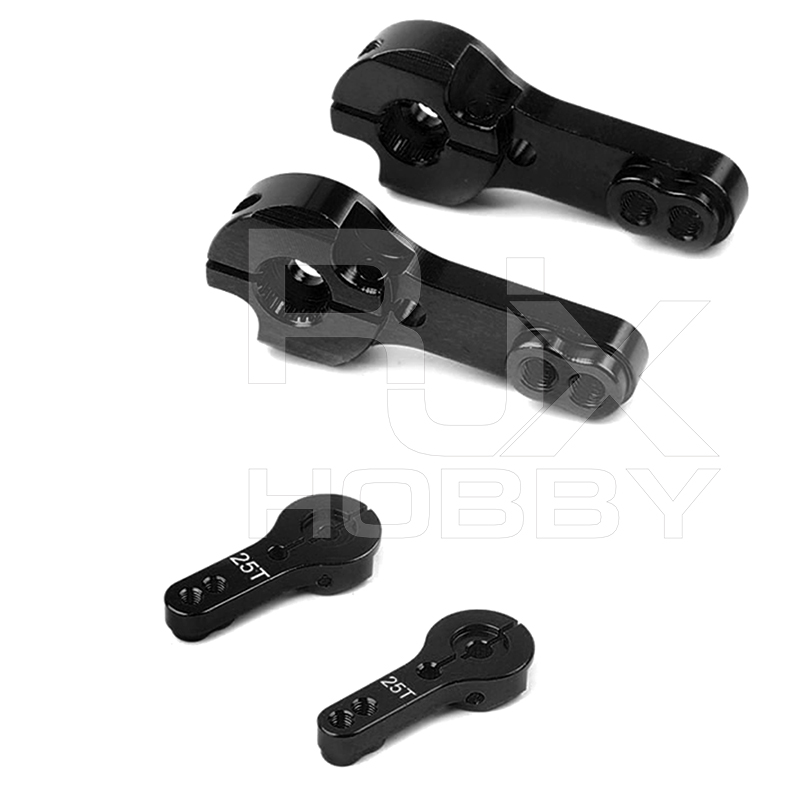 RJX 3pcs RC Car Aluminum Metal Servo Horn Arm 23T / 24T / 25T Servos Arms MG995R  MG996R MG945 For Futaba Spare Parts