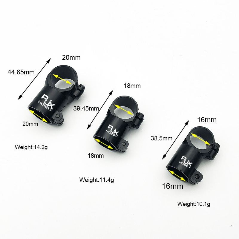 RJXHOBBY 1pcs Landing Gear Tee Tripod 16/18/20/20 to 16mm Carbon Fiber Tube Connector For Agriculture Drone UAV