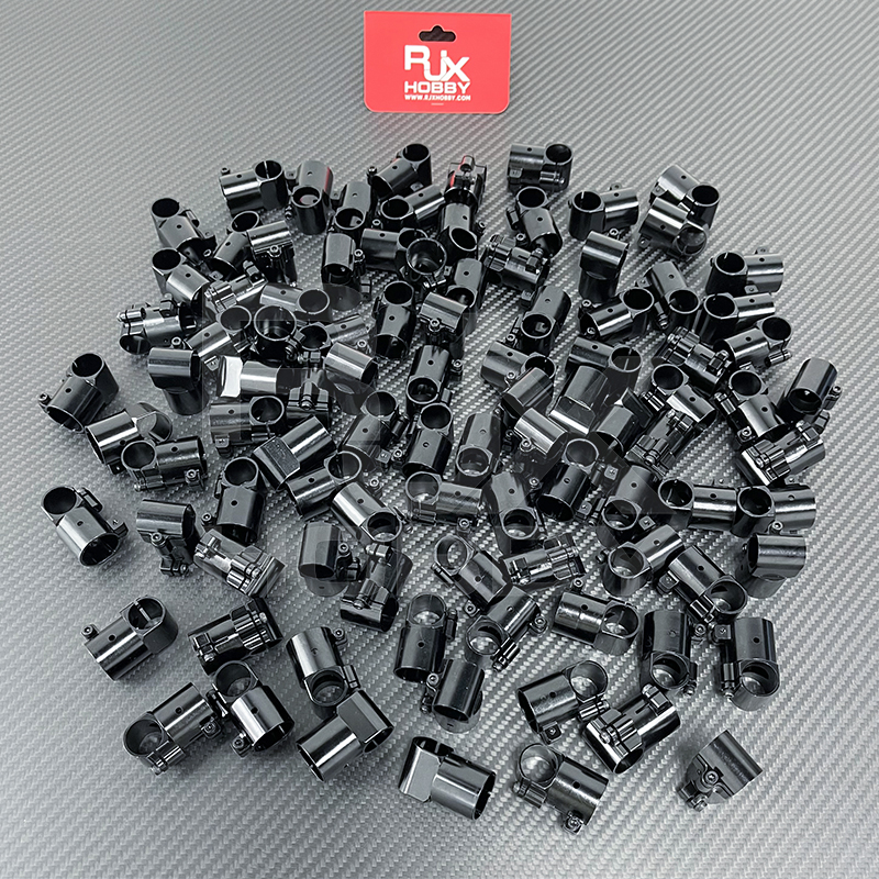 RJXHOBBY 1pcs Landing Gear Tee Tripod 16/18/20/20 to 16mm Carbon Fiber Tube Connector For Agriculture Drone UAV