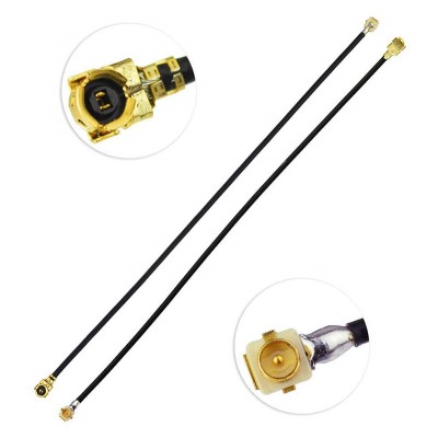 RJXHOBBY 2pcs 100mm MHF1 Female to IPX1 (IPEX1/UFL) Male RF Pigtail Cable 1.13MM Low-Loss Extension Cable
