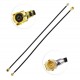 RJXHOBBY 2pcs 100mm MHF1 Female to IPX1 (IPEX1/UFL) Male RF Pigtail Cable 1.13MM Low-Loss Extension Cable