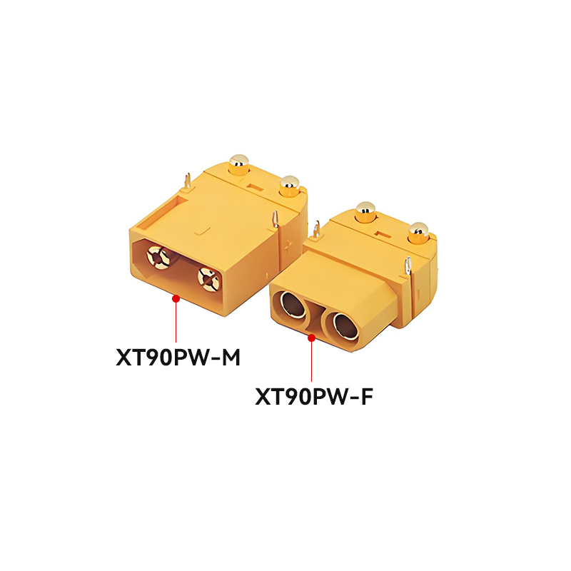 RJXHOBBY 5Pair XT90PW Male Female Horizontal Connector 4.5mm Brass Gold Banana Bullet Plug For RC Lipo Battery PCB Board Parts