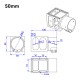 RJX 1pcs Aluminum alloy 25 30 35 40 45 50 60mm Center Plate Mount Holder for RC Multirotor Drone