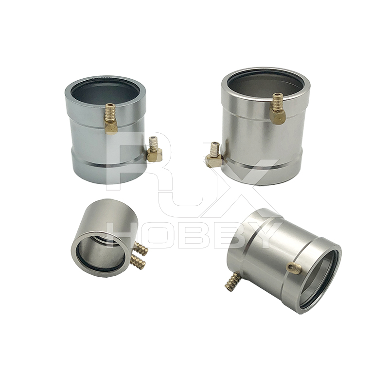 RJXHOBBY 1pcs Aluminum B20/B28/B36/B40 Motor Water Cooling Jacket for RC Brushless Gasoline Jet Boats Parts