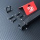 RJX Square Aluminum Tube Clamp for 25mm Square Carbon Fiber Tubes