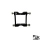 RJX Square Aluminum Tube Clamp for 25mm Square Carbon Fiber Tubes