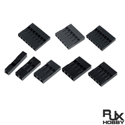RJX 500pcs DuPont Rubber-shell 2.54mm Spacing DuPont-wire Plug Single Row 1P 2P 3P 4P 5P 6P 7P 8P 9P 10P 12P