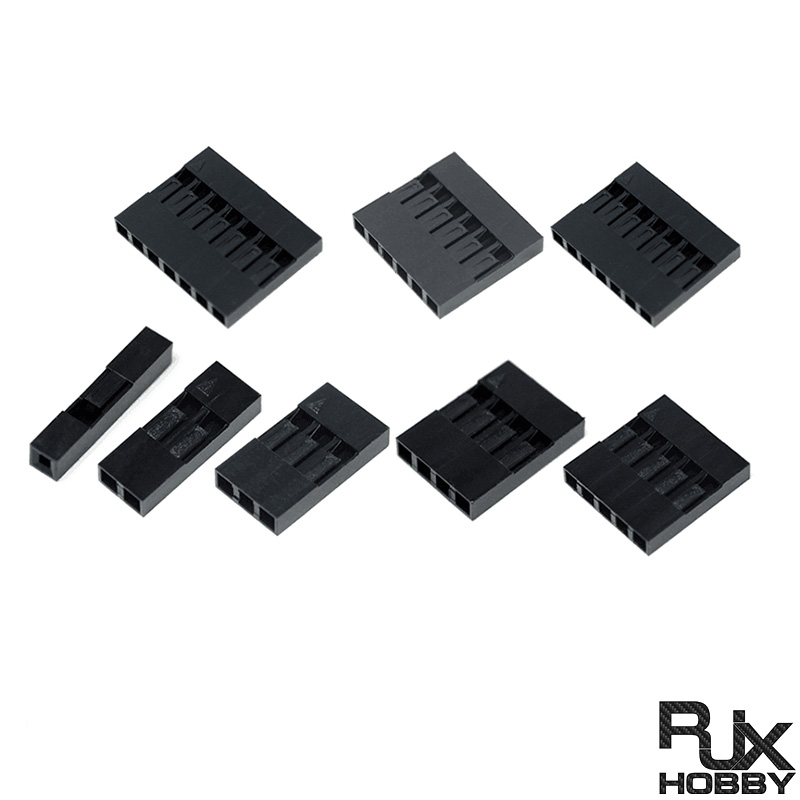 RJX 500pcs DuPont Rubber-shell 2.54mm Spacing DuPont-wire Plug Single Row 1P 2P 3P 4P 5P 6P 7P 8P 9P 10P 12P