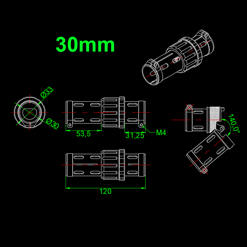 RJX 1PCS 30mm/40mm/50mm Folding Arm Carbon Tube Connector Clip Self-lock Folding Rack Parts for RC Agriculture UAV Drone