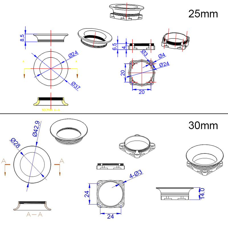 RJX 1pcs Metal ESC Cooling Fan Cover Cooling Channel For 1/10 Drifting Rc Car Amiya Yokomo Hpi Yd-2