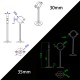 RJX 1pcs RC Drone GPS Bracket Holder Mount Suitable for 30mm/35mm/40mm/45mm/50mm Tube Agriculture Plant UAV