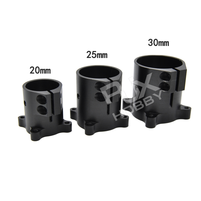 RJXHOBBY 1pcs 90° D16 20 25 30 35 40mm Landing Gear Vertical Mount Base Nozzle Connecting Rod Fixing Parts for RC UAV Drone