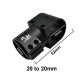 RJX 1pcs 16,20,25,30,40 Landing Gear Aluminum Alloy Tee Tripod Carbon Fiber Tube Connector For Agriculture Drone UAV