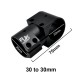 RJX 1pcs 16,20,25,30,40 Landing Gear Aluminum Alloy Tee Tripod Carbon Fiber Tube Connector For Agriculture Drone UAV