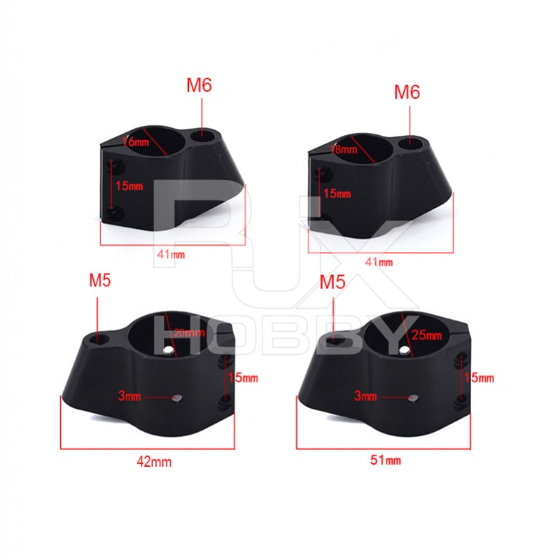 RJXHOBBY 1pcs 16/18/20/25mm Medicine Box Fixed Piece Tripod Medicine Tank Fixture for Plant Agriculture UAV Drone