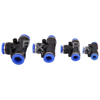 RJX 1pcs Agricultural Crop Protection UAV Fast Plug T-Cock T Joint 6 / 8 / 10 / 12mm Three Direct Links Water Pipe Connectors