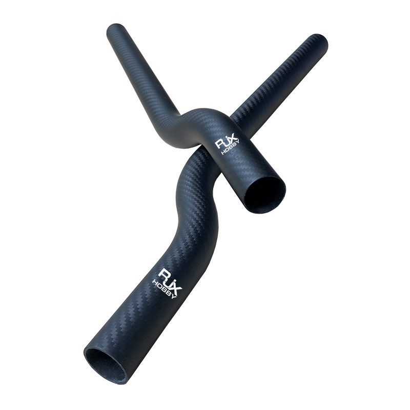 RJX 1pcs 30X27mm 30X28mm 3K carbon fiber  bend tube for UAV drone arm  Plant Protection Multicopter