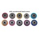 RJX 50pcs M2 M2.5 M3 M4 M5 alum washer for Hex Socket Flat Countersunk Head Screw