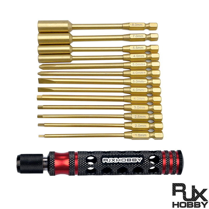 RJX 14in1 Hex Nut Phillips Flat Screwdriverfor RC Car helicopter FPV