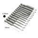 RJXHOBBY 12pcs 1/16"5/64"3/32"7/64"1/8"9/64"5/32"3/16"7/32"1/4"5/16" 3/8"Hex Shank Magnetic Hexagon Screwdriver