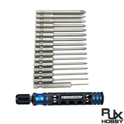 RJX 16pcs 1/4 Inch 6.35mm Length 75mm Phillips Screwdriver PH00 PH0 PH1 PH2