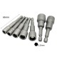 RJX 7pcs 1/4 Inch 6.35mm Length 65mm 6.0 / 7.0 / 8.0 / 9.0 / 10 / 12 / 14mm Nut Drivers