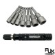 RJX 7pcs 1/4 Inch 6.35mm Length 65mm 6.0 / 7.0 / 8.0 / 9.0 / 10 / 12 / 14mm Nut Drivers