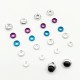 RJXHOBBY 10pcs Aluminum Alloy Washers Gasket finsh cap  for M2 M2.5 M3  Round and Hex Head Caps Screws